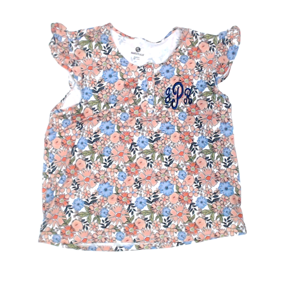 BLOOPER CLOTHING: Monogrammed Ruffle Top