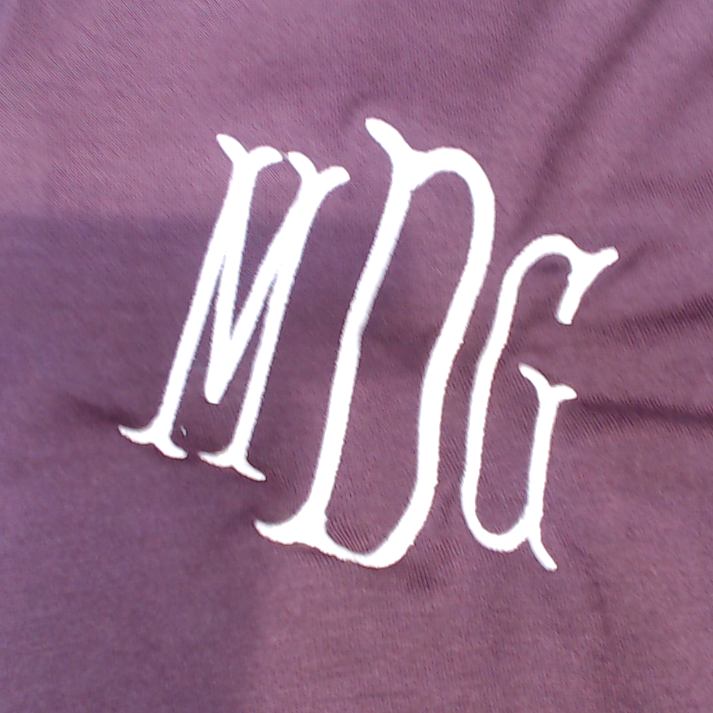 BLOOPER CLOTHING: Monogrammed Peplum Top