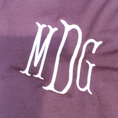 BLOOPER CLOTHING: Monogrammed Peplum Top