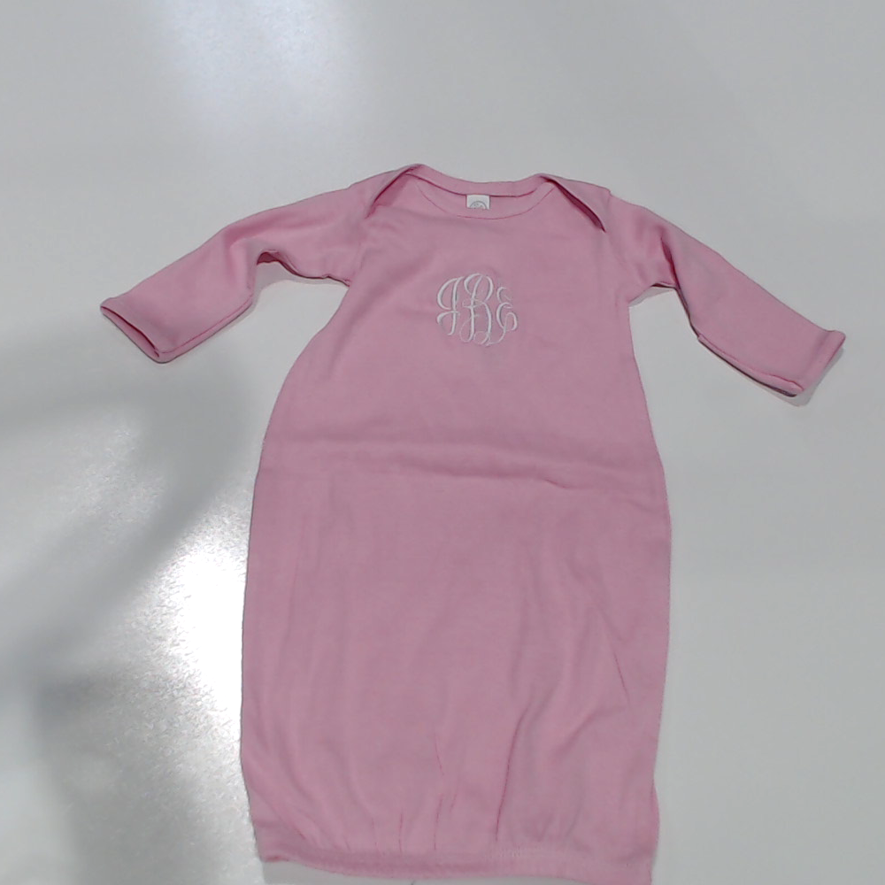BLOOPER KIDS: Monogrammed Baby Layette Gown