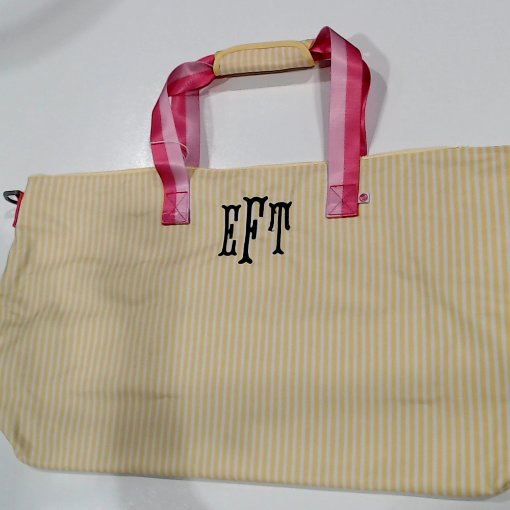 BLOOPER BAG: Monogrammed Weekend Bag