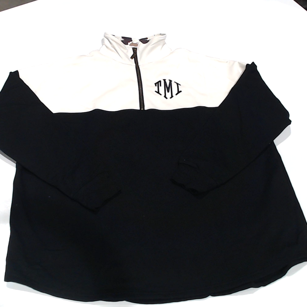 BLOOPER CLOTHING: Monogrammed Quarter Zip Sweatshirt