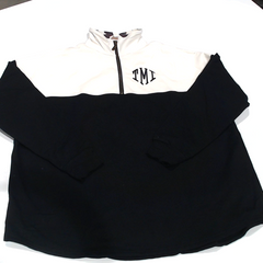 BLOOPER CLOTHING: Monogrammed Quarter Zip Sweatshirt