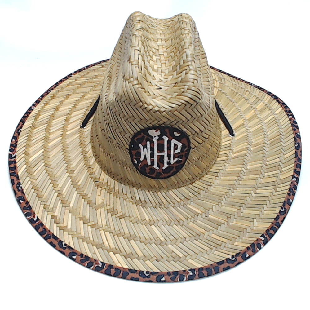 BLOOPER ACCESSORY: Monogrammed Straw Hat