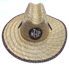 BLOOPER ACCESSORY: Monogrammed Straw Hat