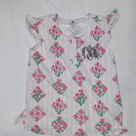 BLOOPER CLOTHING: Monogrammed Ruffle Pajama Top