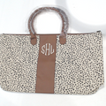 BLOOPER BAG: Monogrammed Spotted Weekender