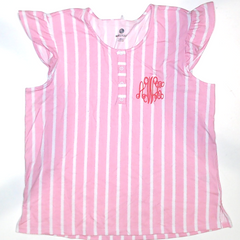 BLOOPER CLOTHING: Monogrammed Ruffle Top