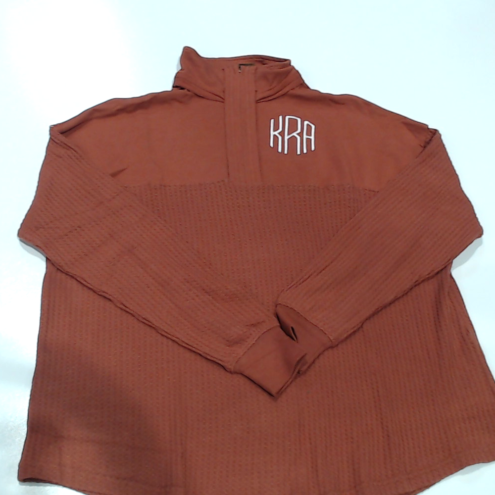 BLOOPER CLOTHING: Monogrammed Waffle Knit Pullover
