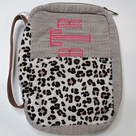 BLOOPER ACCESSORY: Monogrammed Leopard Bible Carrier