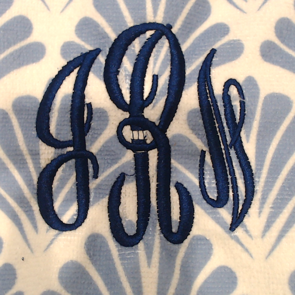BLOOPER SWIM: Monogrammed Beach Towel