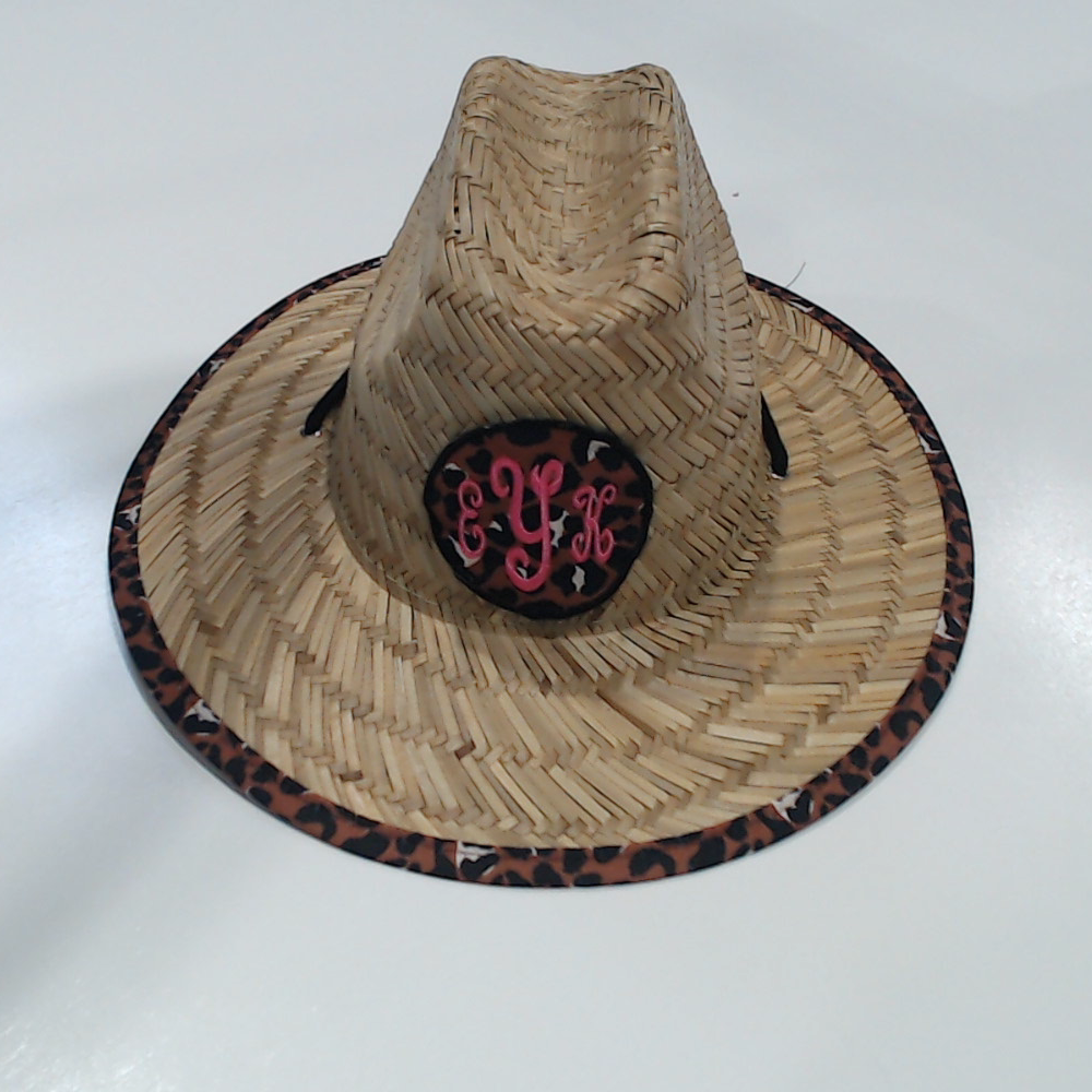 BLOOPER KIDS: Monogrammed Kids Straw Hat