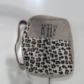 BLOOPER ACESSORY: Monogrammed Leopard Bible Carrier