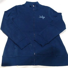 BLOOPER CLOTHING: Monogrammed Navy Full Zip Jacket