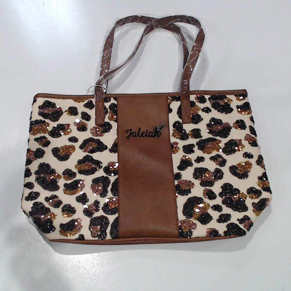 BLOOPER BAG: Monogrammed Leopard Tote Bag