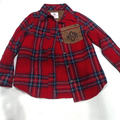 BLOOPER KIDS: Monogrammed Kids Plaid Layering Tunic