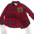 BLOOPER KIDS: Monogrammed Kids Plaid Layering Tunic