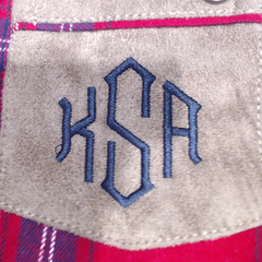 BLOOPER KIDS: Monogrammed Kids Plaid Layering Tunic