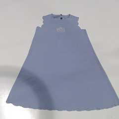 BLOOPER KIDS: Monogrammed Girls Scallop Dress