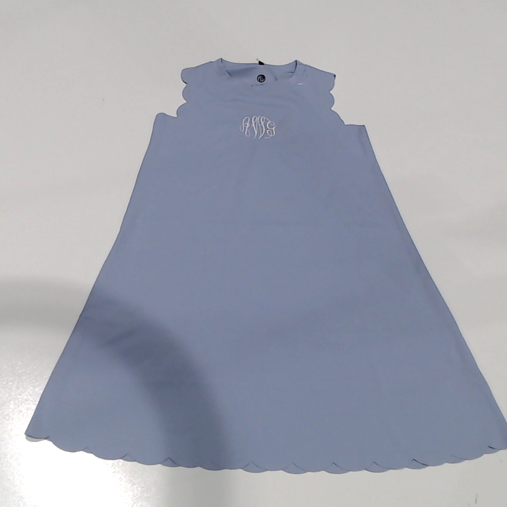 BLOOPER KIDS: Monogrammed Girls Scallop Dress