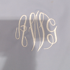 BLOOPER KIDS: Monogrammed Girls Scallop Dress