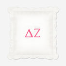 Delta Zeta Pillow Sham | White