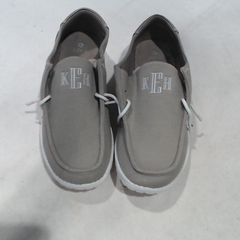 BLOOPER SHOES: Monogrammed Slip On Shoes