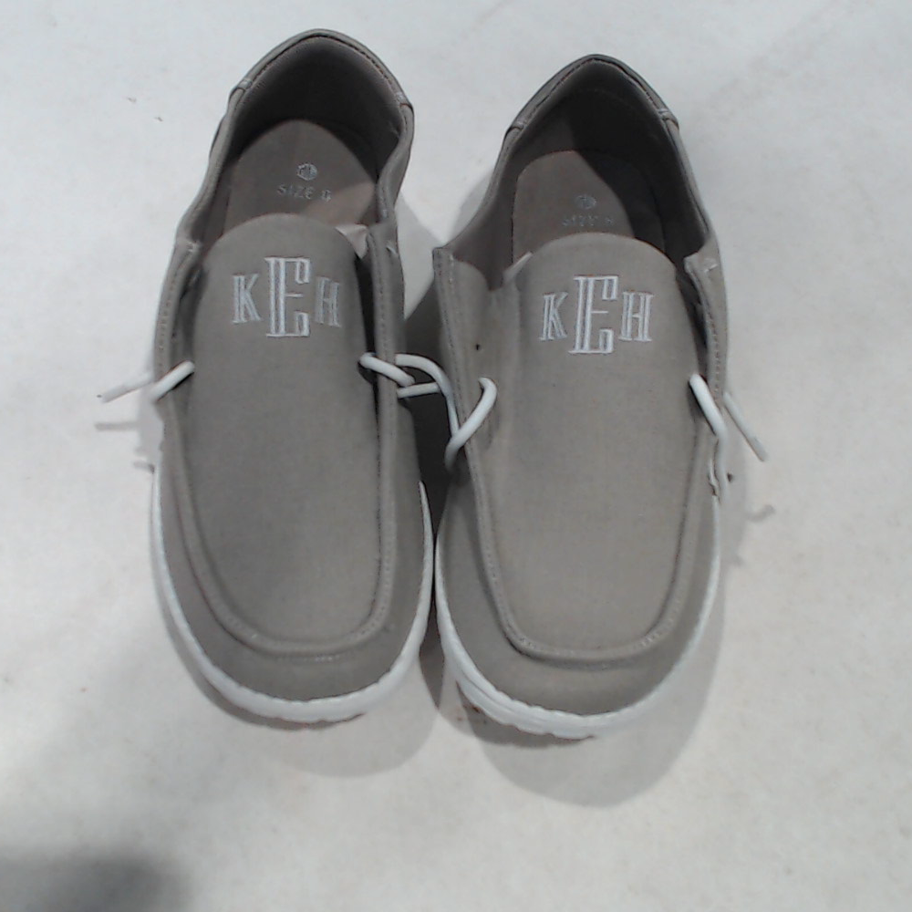 BLOOPER SHOES: Monogrammed Slip On Shoes