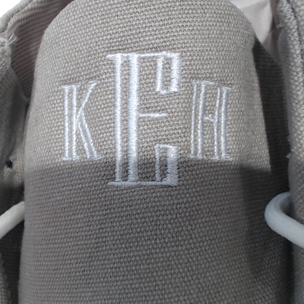 BLOOPER SHOES: Monogrammed Slip On Shoes
