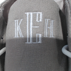 BLOOPER SHOES: Monogrammed Slip On Shoes