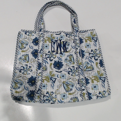 BLOOPER BAG: Monogrammed Quilted Tote Bag