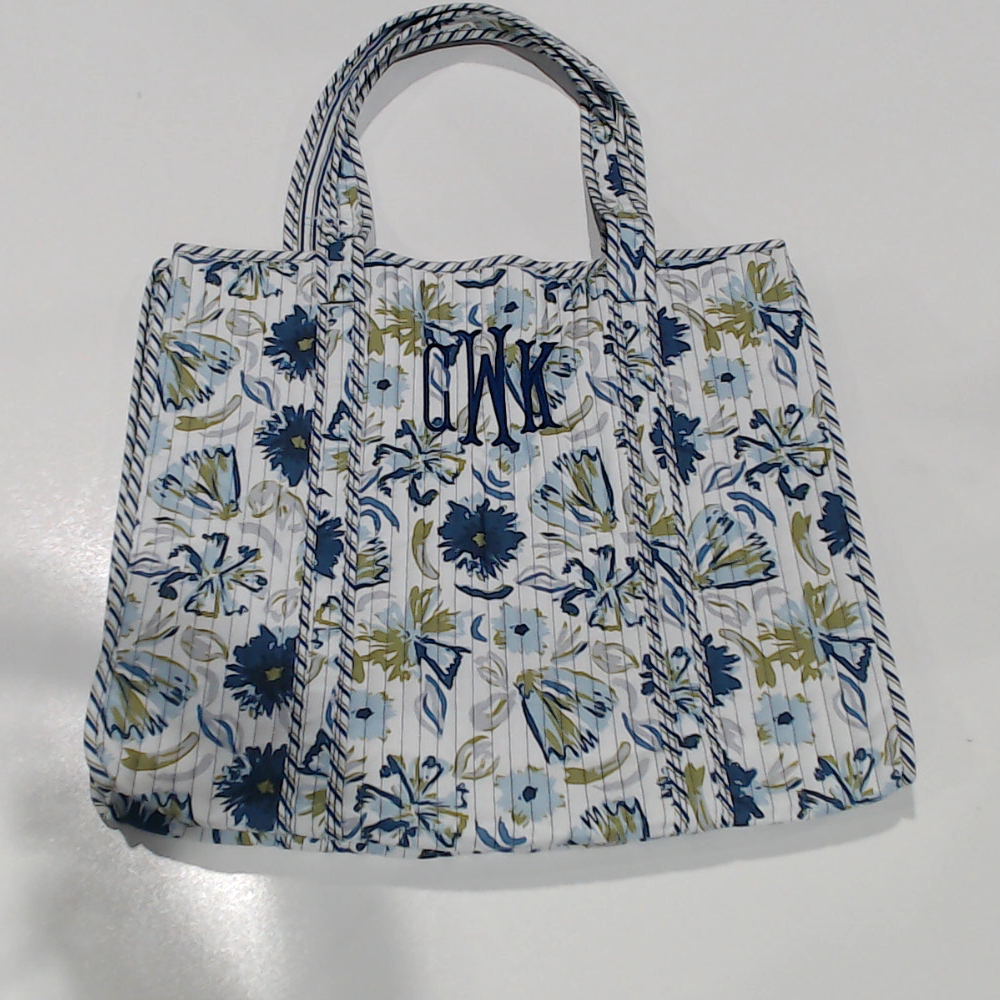 BLOOPER BAG: Monogrammed Quilted Tote Bag
