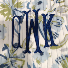 BLOOPER BAG: Monogrammed Quilted Tote Bag