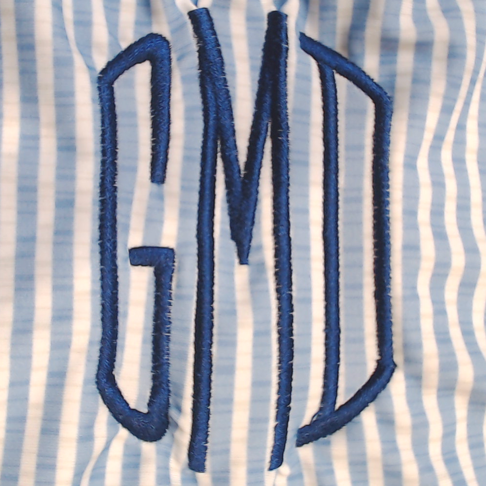 BLOOPER SWIM: Monogrammed Ruched Tankini
