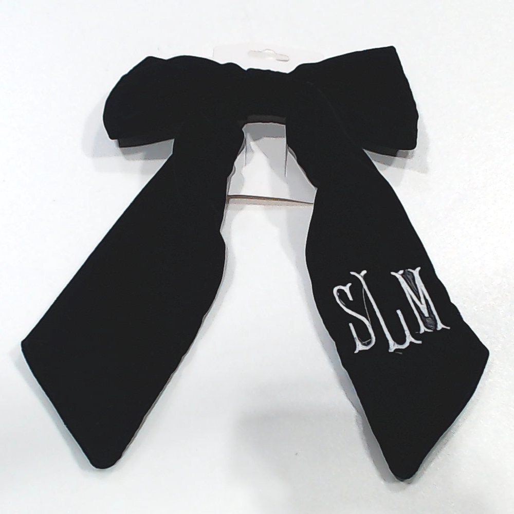 BLOOPER ACCESSORY: Monogrammed Velvet Bow