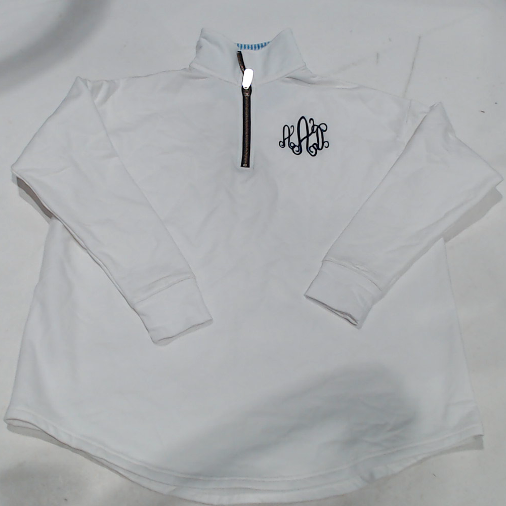 BLOOPER CLOTHING: Monogrammed Quarter Zip Sweatshirt