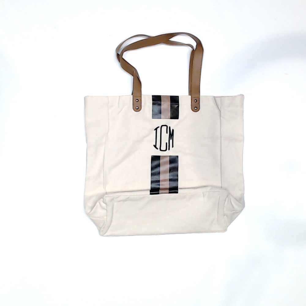 BLOOPER BAG: Monogrammed Canvas Bag