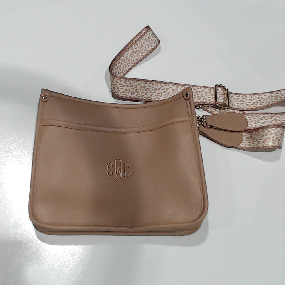 BLOOPER BAG: Monogrammed Saddlebag