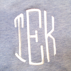 BLOOPER CLOTHING: Monogrammed V Neck Sweatshirt