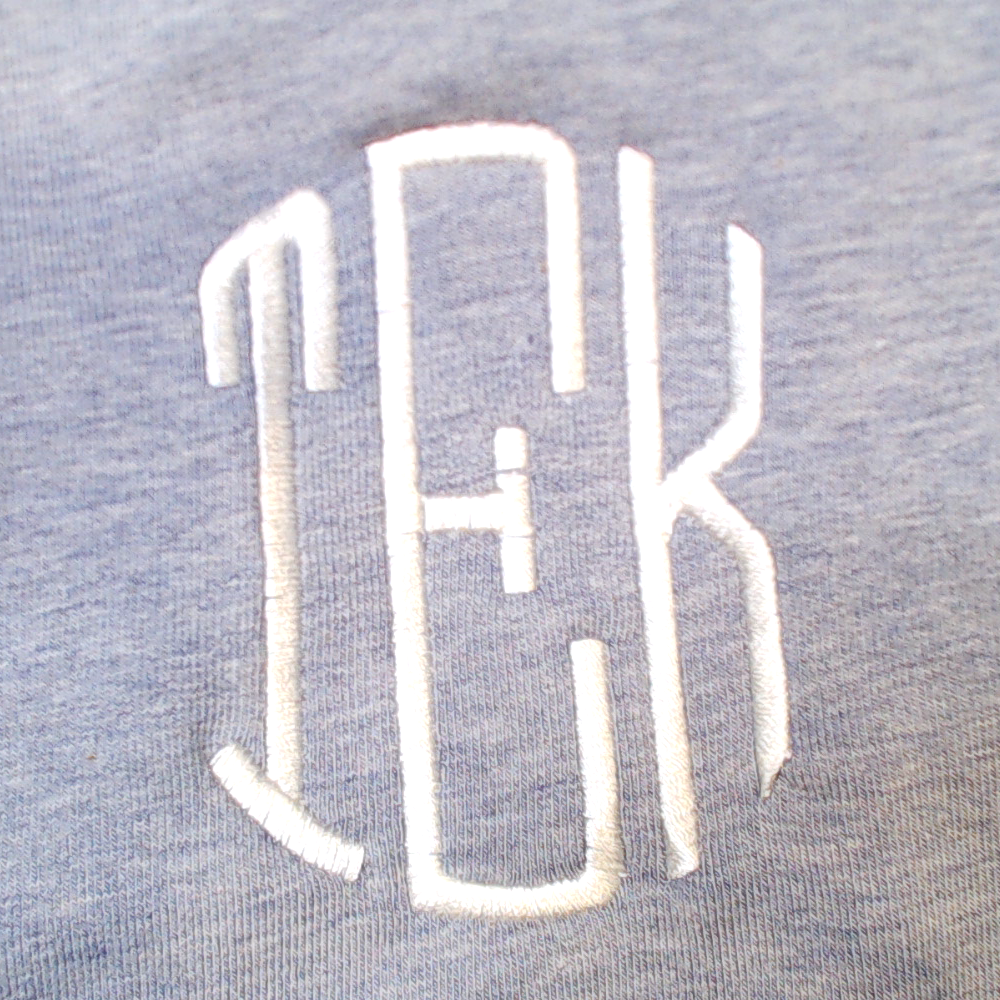 BLOOPER CLOTHING: Monogrammed V Neck Sweatshirt