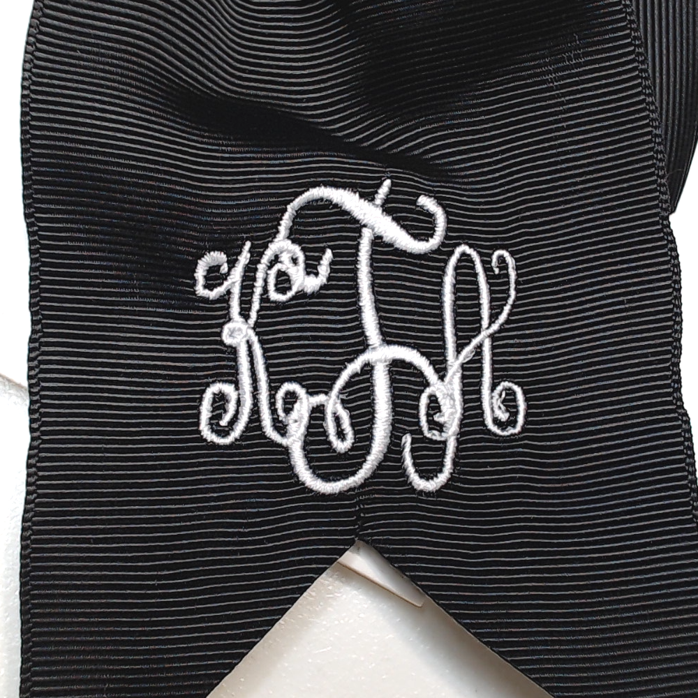 BLOOPER KIDS: Monogrammed Girls Hair Bow