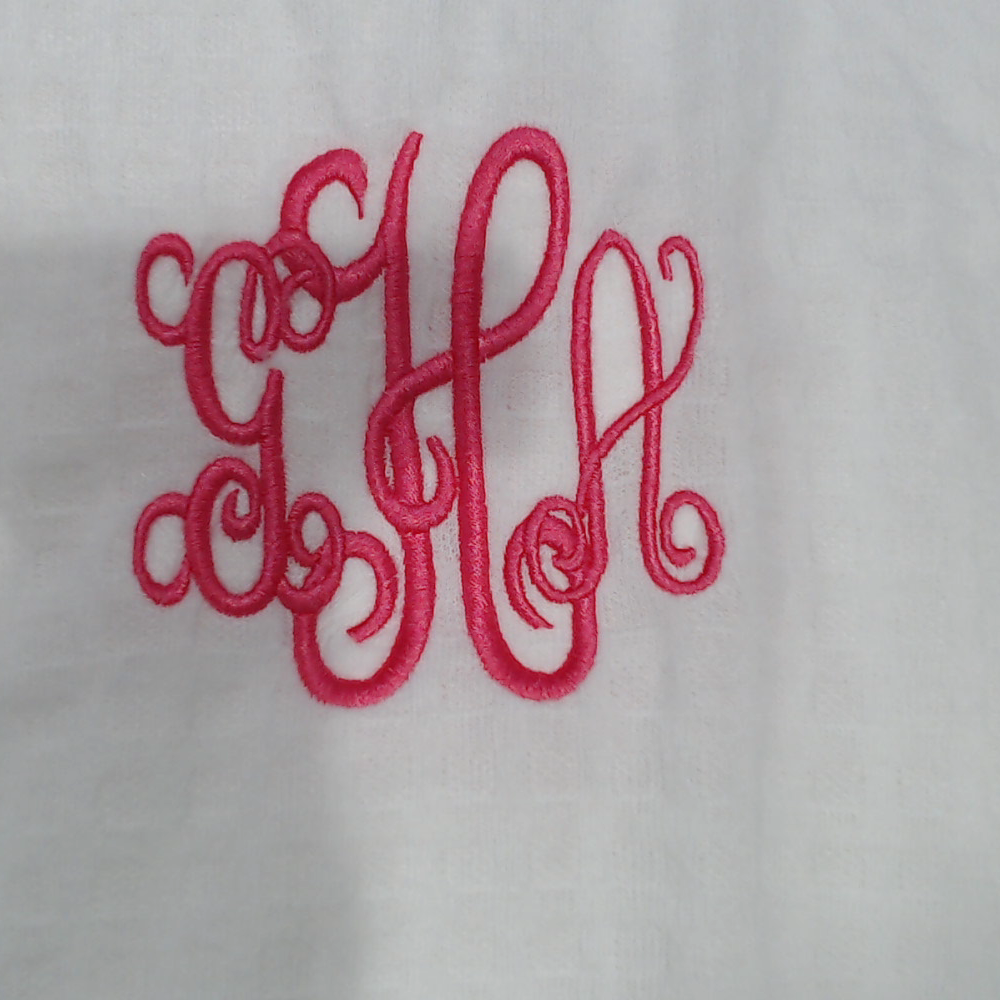 BLOOPER CLOTHING: Monogrammed Scalloped Robe
