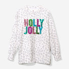 Holly Jolly Sweatshirt | White Cheetah