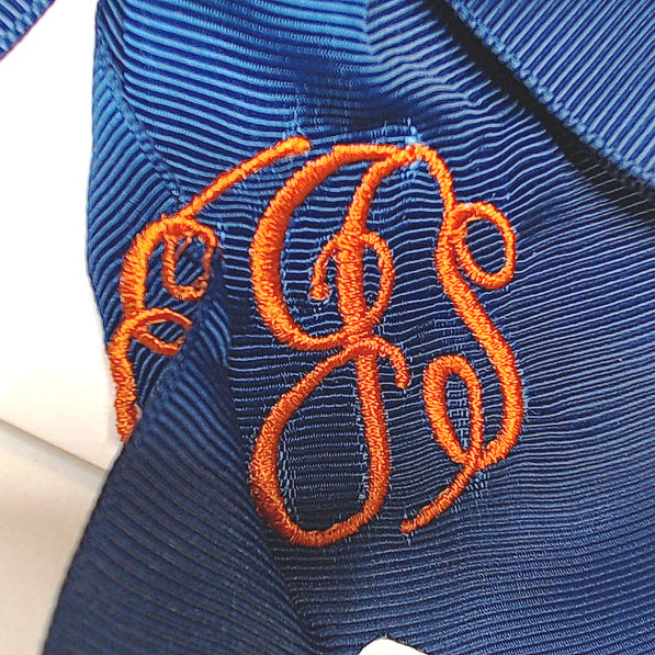 BLOOPER KIDS: Monogrammed Girls Hair Bow