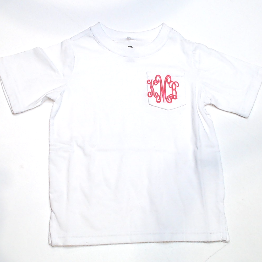 BLOOPER KIDS: Monogrammed Kids Short Sleeve Shirt