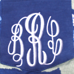 BLOOPER CLOTHING: Monogrammed Pajama TOP