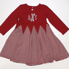 BLOOPER KIDS: Monogrammed Kids Twirl Dress