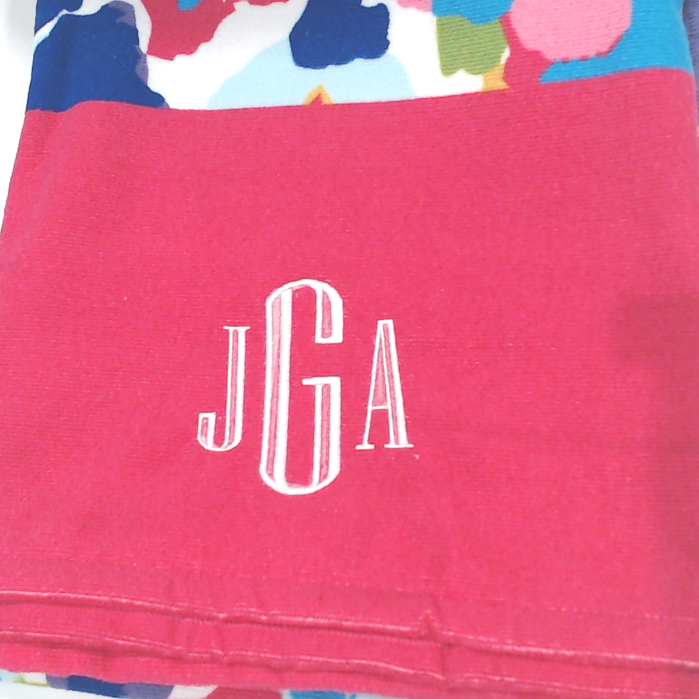 BLOOPER SWIM: Monogrammed Beach Towel