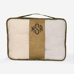 Monogrammed Packing Bag in Leopard