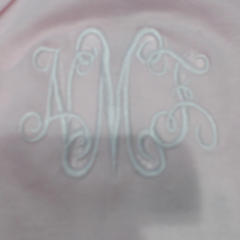BLOOPER KIDS: Monogrammed Flutter Sleeve Bodysuit